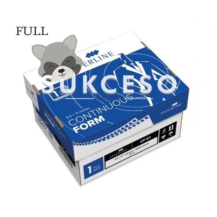 

Paperline PPL Continous Form 1 Ply / Kertas CF K1 Putih