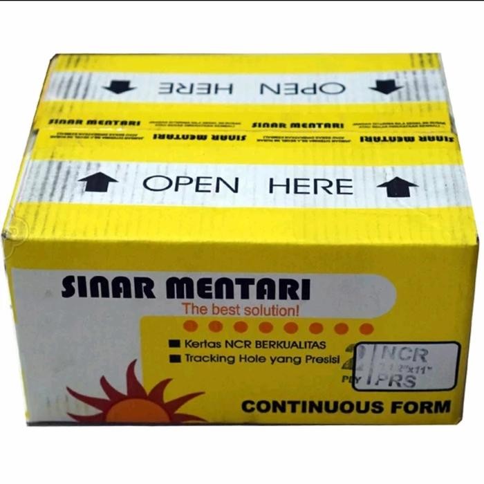 

Continous Form Kertas Komputer 9,5x11" 2 ply PRS merk Sinar Mentari