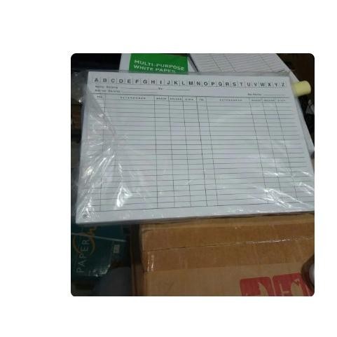 

Kartu Stok Putih Abjad Besar Melebar (1 pak)