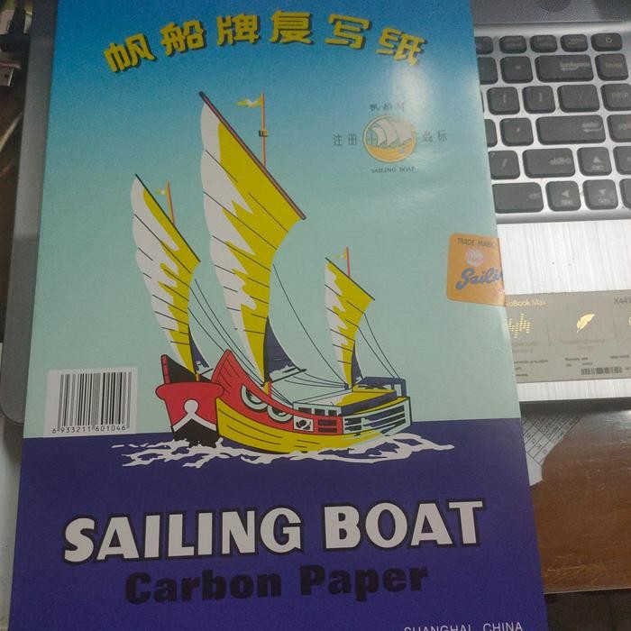 

kertas karbon paper sailing boat warna hitam