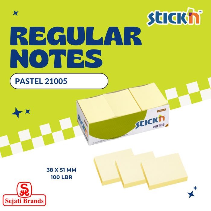 

Stick'n Pastel Yellow 21005 (1.5x2 inch) Sticky Note