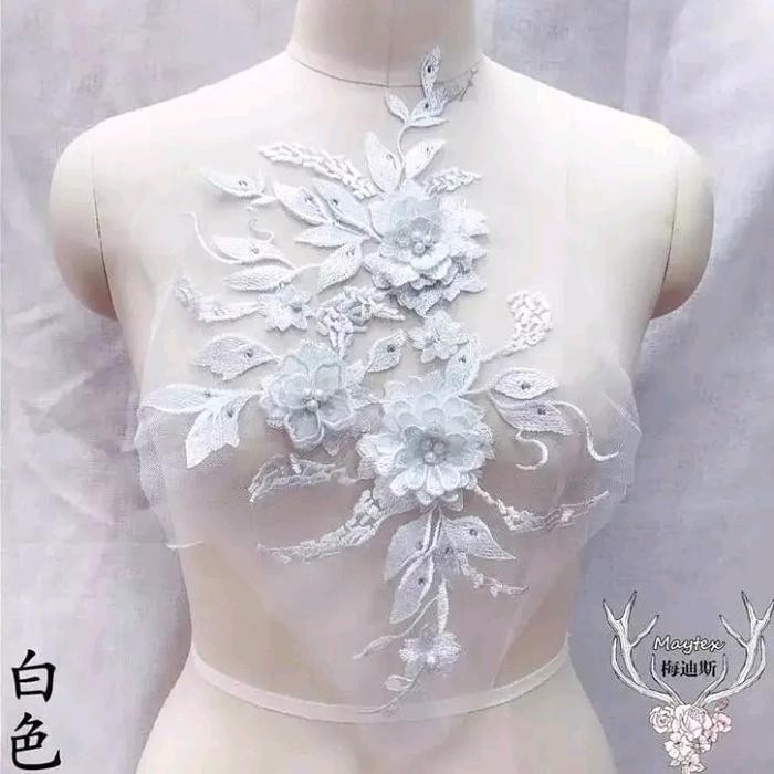 

lace bordir bunga 3d import