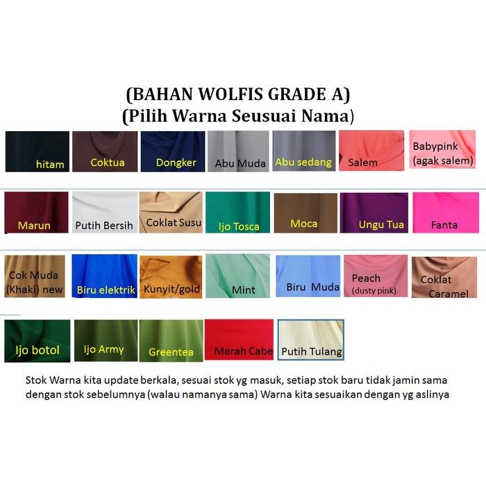 

Bahan kain wolfis