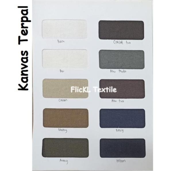Kain Kanvas Polos Bahan Kanvas Katun