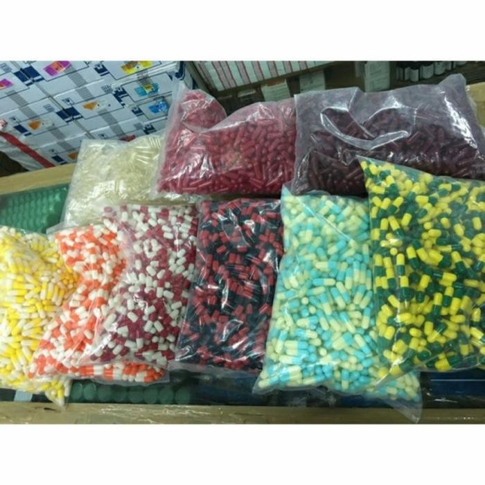 

cangkang kapsul kosong no.0 bermacam* warna.