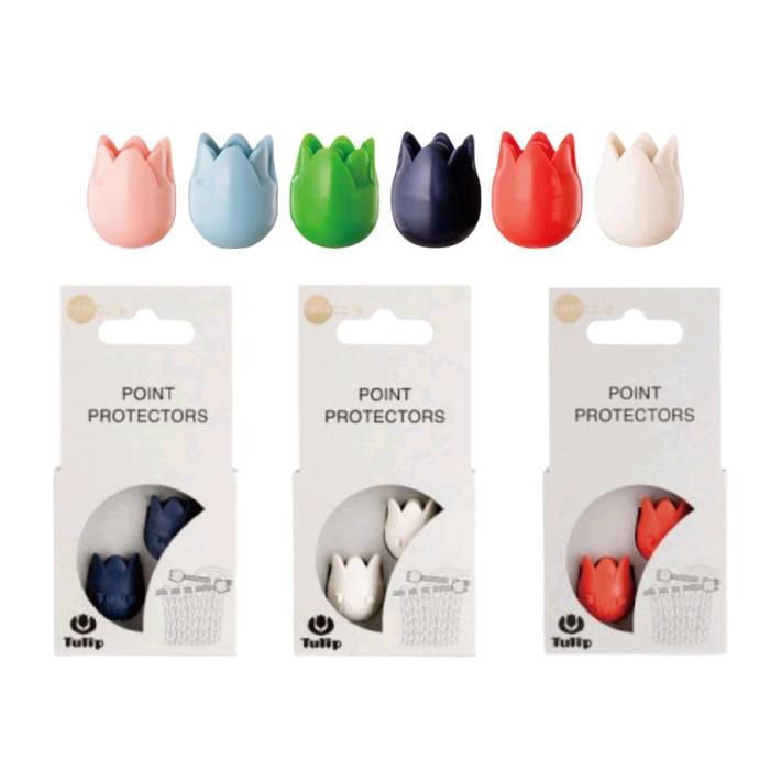 

Tulip Point Protectors/Penutup Jarum Knitting/Small 2.0mm - 4.50mm/Large 4.0mm - 6.50mm