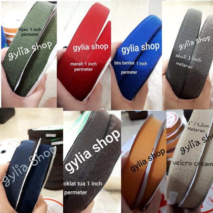 

Velcro Warna 2,5cm / Perekat Warna 1" Per roll / Prepetan 2,5cm