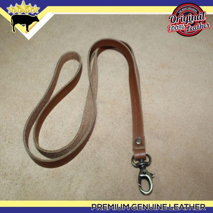 

TALI ID CARD NAME TAG DARI KULIT SAPI ASLI WARNA TAN