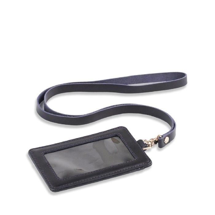 

STARKE Leather Lanyard Kulit Asli Gantungan Kartu Nama ID Card Holder Gantungan Name Tag Hustle Hog