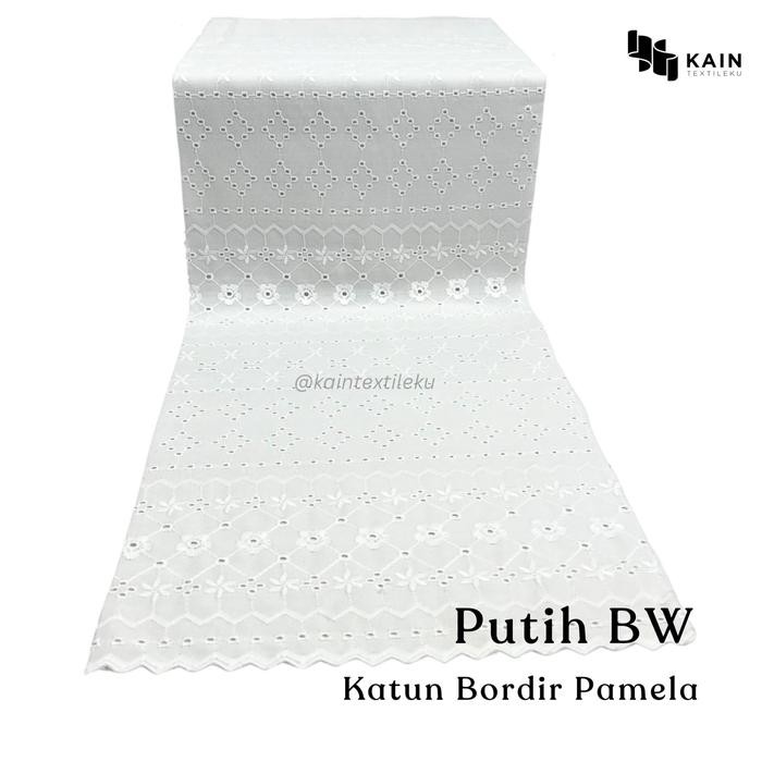 

Bahan Kain Katun Bordir Pamela per 0,5 meter