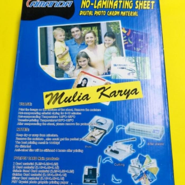 

Amanda PVC Instan Dus BIRU Bahan Id Card Kartu Pengenal