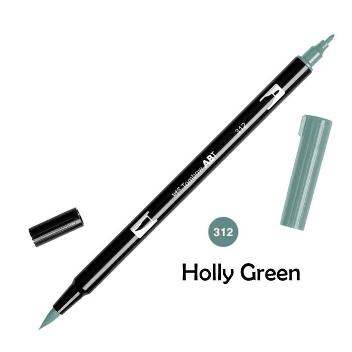

Tombow - ABT Dual Brush pen - ABT 312 Holly Green