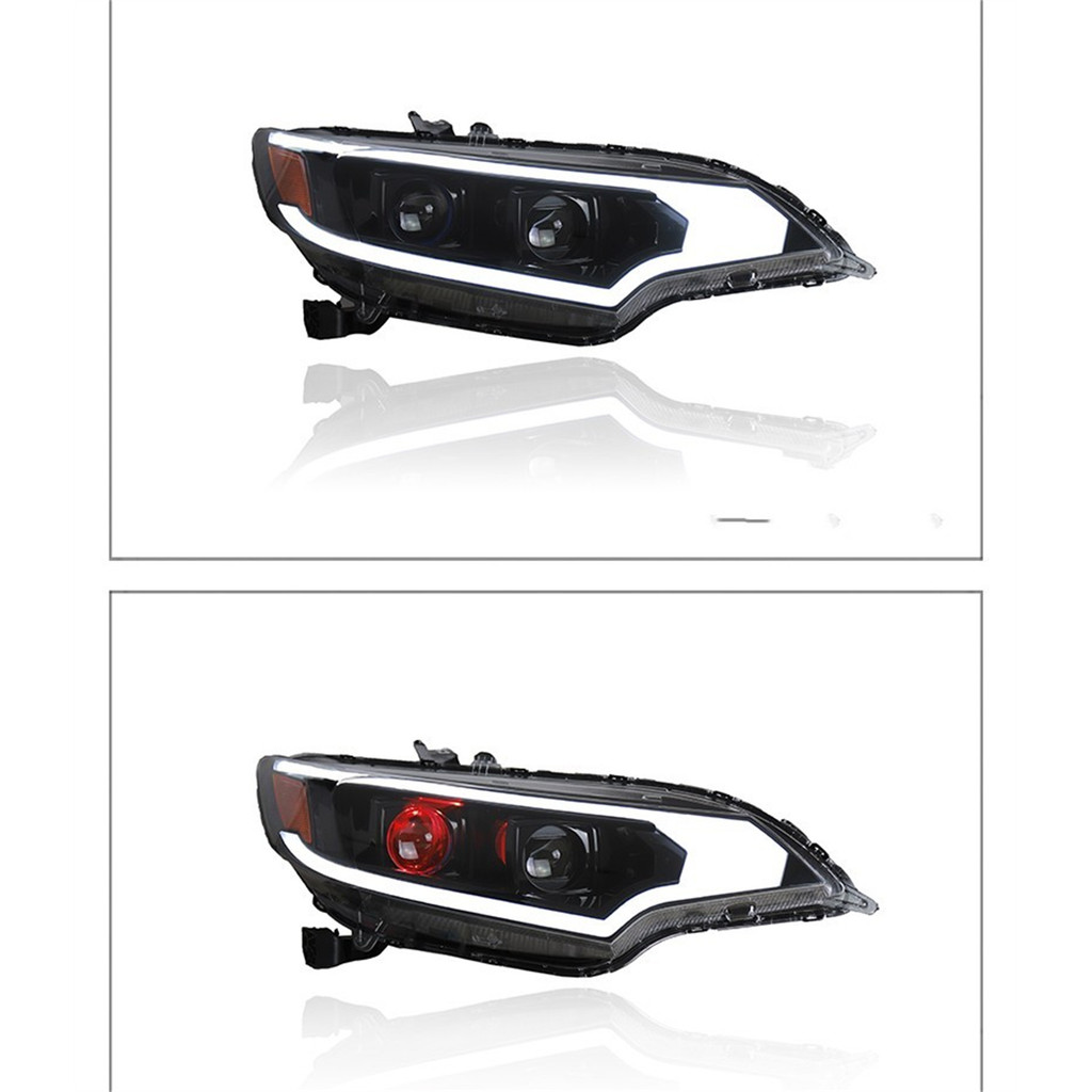 Car Led Headlight for Honda Fit GK5 14-20 Angel eyes Daytime Running