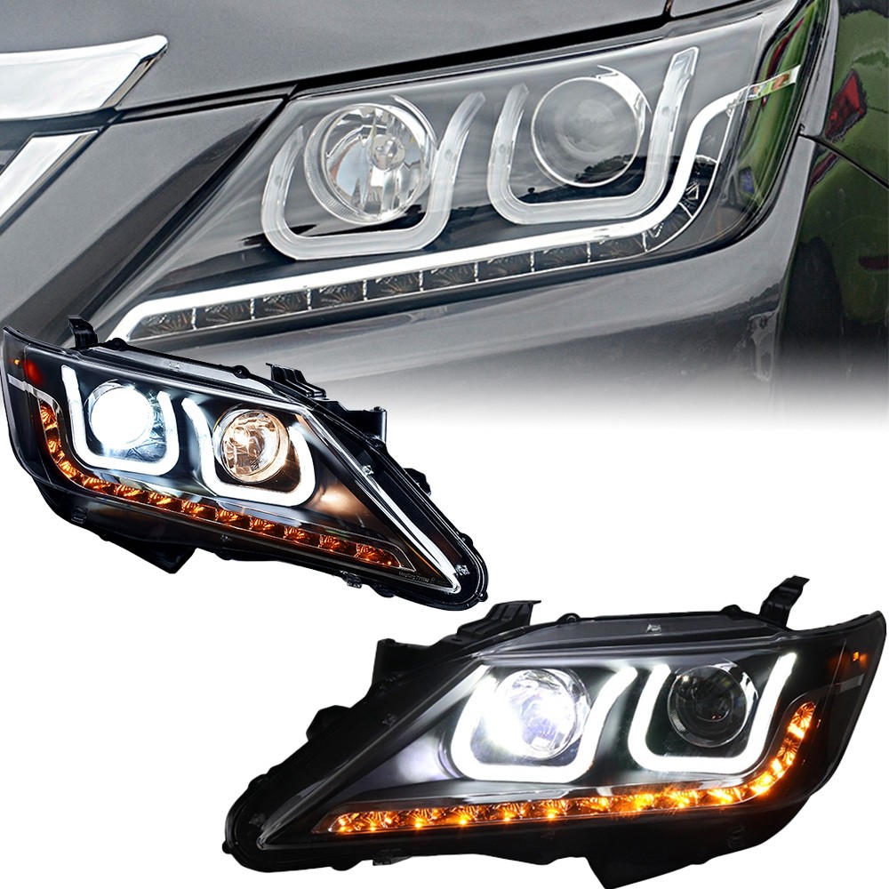 Car For Toyota Camry 2012–2014 Headlights V50 DRL Hella LED Bi Xenon