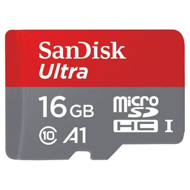 

Memory Card / MicroSD MIcro SD Sandisk Ultra Class 10 16GB 16 GB A1 98MB/S - ORIGINAL