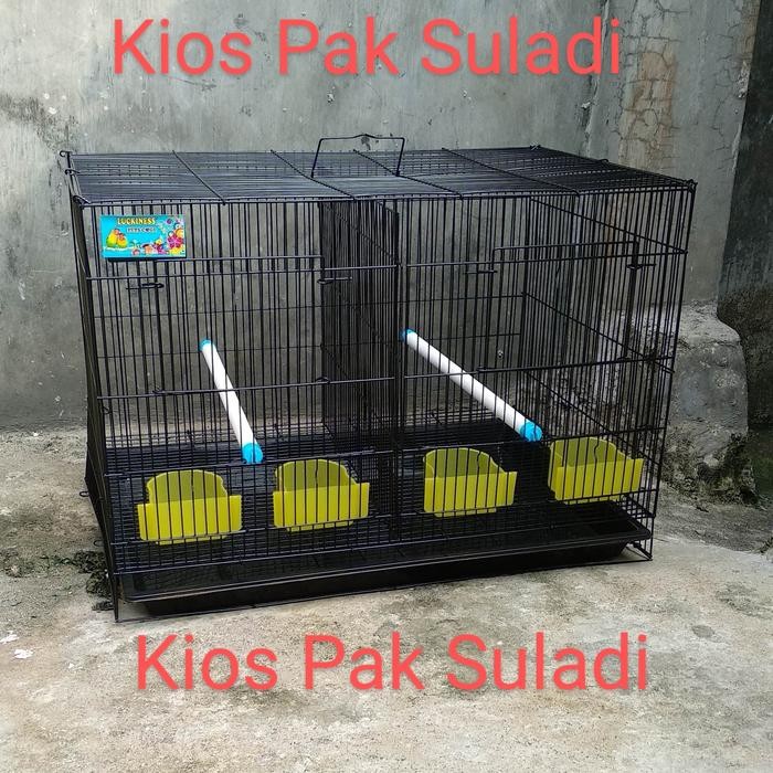 Kandang Lipat Kucing Kelinci Musang Burung Lovebird Ayam Sekat 60X40