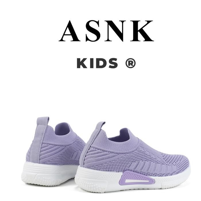 ASNK SHION Sepatu Anak Laki Laki Perempuan Sneakers Kualitas Import Size 31-36 Usia 3-12 Tahun SQ1-F