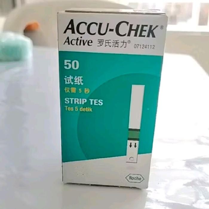 Strip accu-chek Active/strip cek accu-chek Active isi 25/50