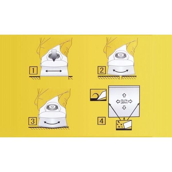 

HANDY SCRAPER OLFA T-45 SCRAPER FEATURING A MULTI-EDGE PISAU SCRAPER KODE 67
