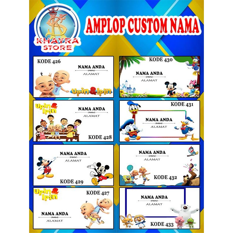 

AMPLOP NAMA SENDIRI CETAK ISI 25 / 50 / 100PCS - MODEL TERBARU AMPLOP KONDANGAN KODE 305