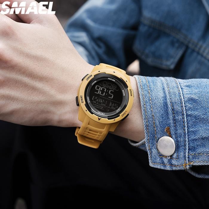 Jam Tangan Sport Analog Digital Pria Wanita Merk Smael 8105