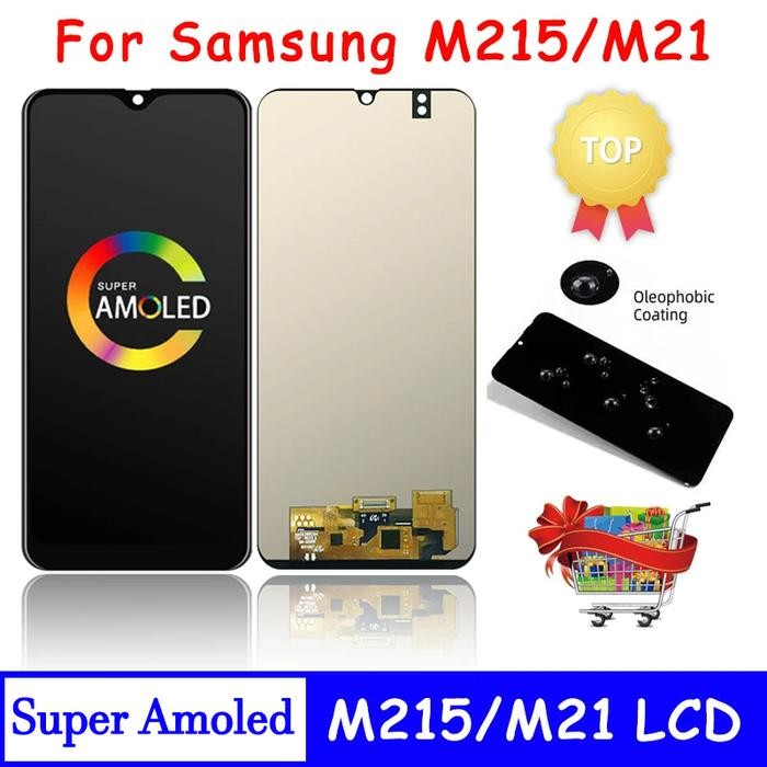 6.4''Super AMOLED M21 Lcd For Samsung  M21 2020 LCD M215 Display SM-M215F/DS LCD Screen Touch Sensor