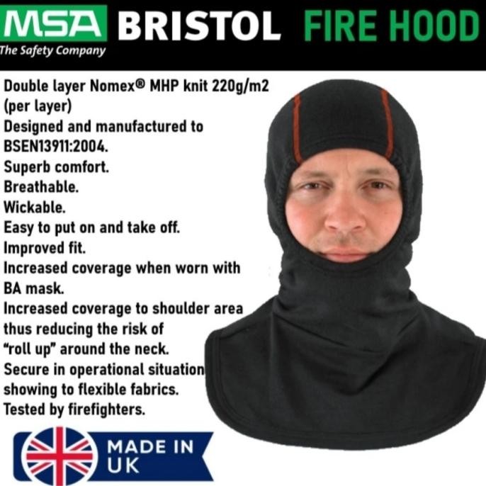 MSA BRISTOL FIRE HOOD / FIREMAN HOODS - 100% ORIGINAL