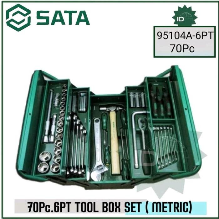 SATA 95104A-70 6PT CANTILEVER MECHANIC TOOL BOX SET 70PCS TOOL KIT SET