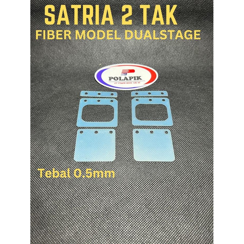 Lidah membran Dualstage satria 2TAK lidah membran racing satria 2 tak model boyesen hara 1set