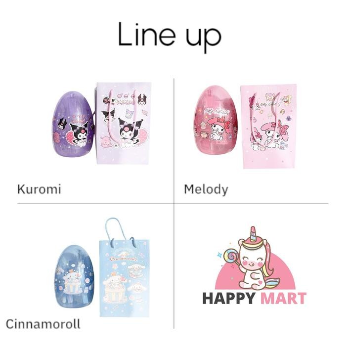 

Set Alat Tulis Egg Surprise Motif Kuromi / Melody / Cinnamoroll
