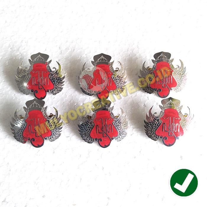 Pin Logo Keraton Jogjakarta - Lencana Keraton Yogya Warna Silver PREMIUM
