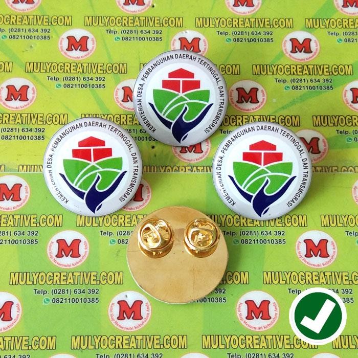 

Pin Logo Kementerian Desa Bahan Logam Kuningan Bentuk Bulat PREMIUM