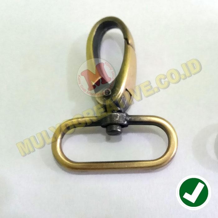 Snap Hook Tas 3,5cm - Pengait Tali Tas - Pengait Ikan 12pcs PREMIUM