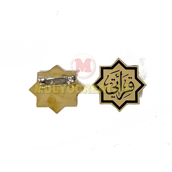 

Pin Qiroati Pin Bros Qiroati Bahan Full Logam PREMIUM