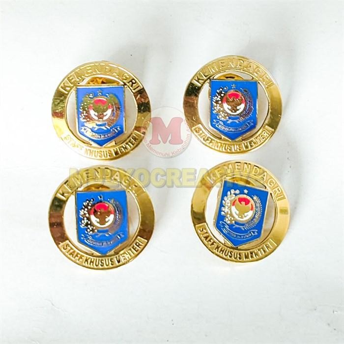

Pin Staf Khusus Menteri Pin Bros Kemendagri Bros Pin Bulat PREMIUM