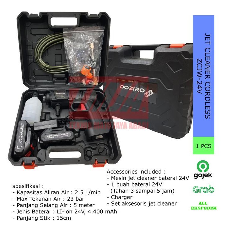 DOZIRO Jet Cleaner Cordless Mesin Cuci Motor Mobil ZCJW-24V