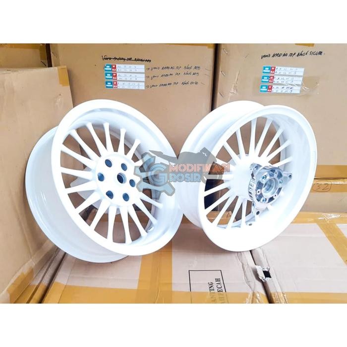 Velg Racing Tapak Lebar POWER New Nmax 155 2020 CLASSIC P18 Putih Ori