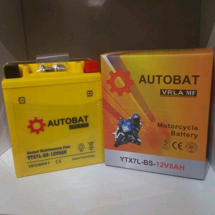 Aki Motor Vespa Lx 125, Lx 150, Primavera, Piagio Liberty, Piagio Gilera, Aki Kering Autobat