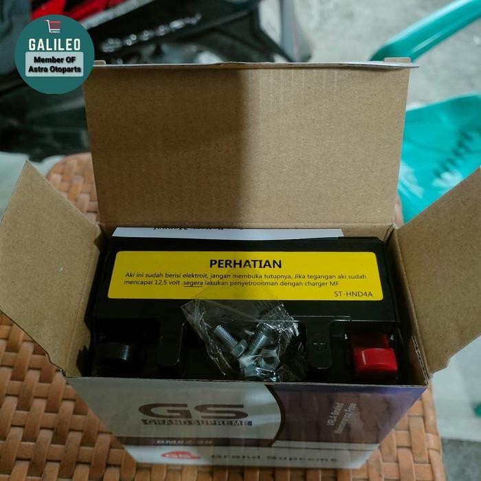 Aki Kering Motor Mio Sporty, Mio Smile, Grand Tipe Gm5Z 5Ah Gs Supreme