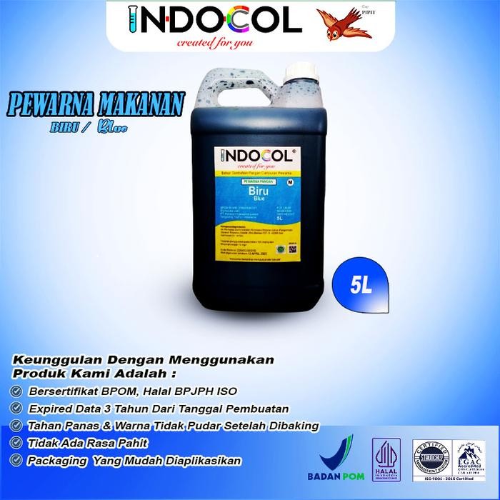

NEW! INDOCOL PEWARNA CAIR BIRU (5 LITER)