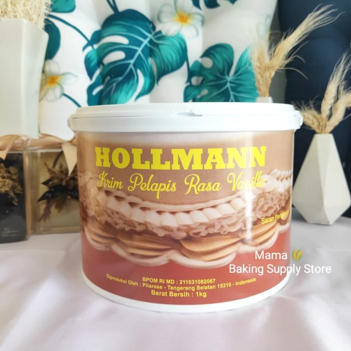 

NEW! HOLLMANN BUTTERCREAM BUTTER CREAM READY TO USE SIAP PAKAI 1 KG EMBER