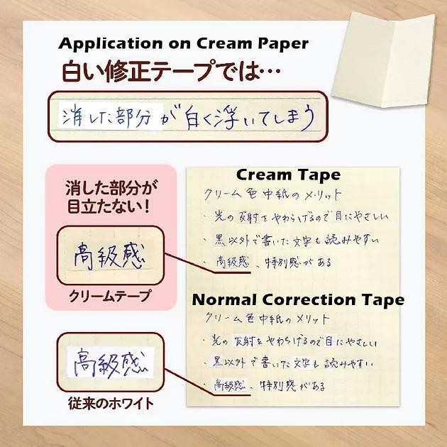 

Whiper Petit Cream Tape Correction Tape Warna Krem Untuk Hobonichi Weeks, Midori Md Notebook, Dsb