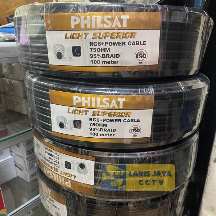 KABEL CCTV COAXIAL RG6 + POWER 100m Philsat