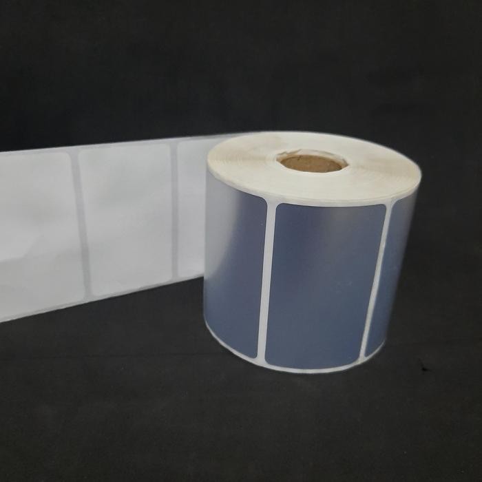

LABEL STIKER BARCODE SILVERMATTE 70X40 70 X 40 MM PET SILVER BLANK POLOS