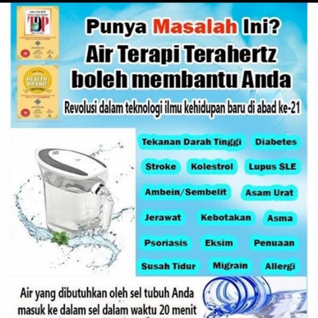 

Ready- Sample Air Minum Sehat Terahertz U Kalgn Sendiri 600Ml,1,5Ltr,5Ltr,Gal #Gratisongkir
