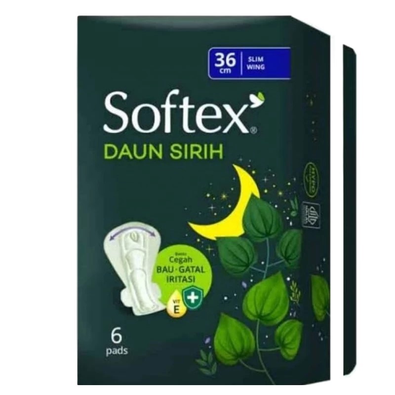Softex Pembalut Daun Sirih Night 36cm Isi 6 Pads
