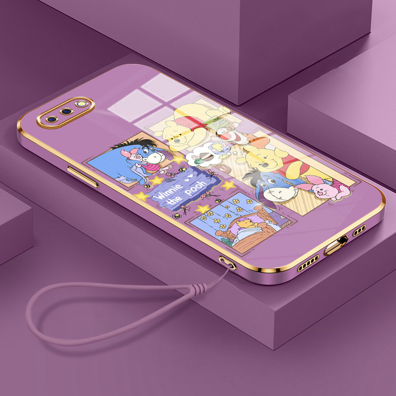 Casing Hp Untuk OPPO A5 2018 A3s A12E Realme C1 Case Casing pola Karakter animasi lucu Kasing HP Kes