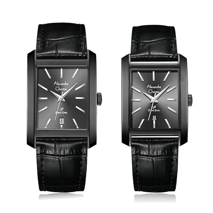 JAM TANGAN COUPLE ALEXANDRE CHRISTIE ORINAL 1037 / AC1037 GARANSI RESMI TALI KULIT Watches