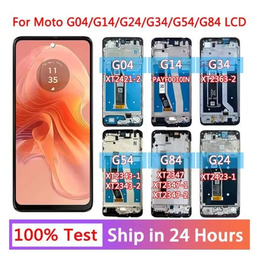 OEM LCD For Motorola Moto G04 G14 G24 G34 G54 G84 X XT2421-2 XT2423-1 XT2363-2 XT2343-1 XT2347 PAYF0