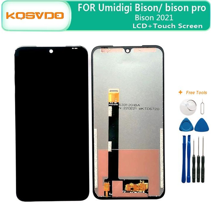 Original 6.3 Inch For Original UMIDIGI BISON & Pro LCD Display+Touch Screen Digitizer Assembly Repla